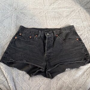 Black Denim Women's Shorts
